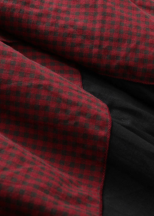 Naisten Epäsymmetrinen Tilkkutakki Punainen 3