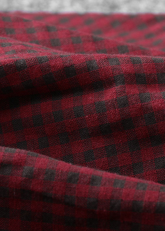 Naisten Epäsymmetrinen Tilkkutakki Punainen 4