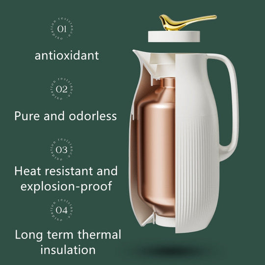 Naisten Eristetty Lämpöpullo Minimalistisella Tyylillä 4