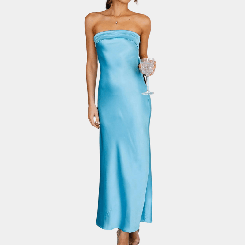 Naisten Flowy Maxi Mekko Elegantti Polyesteri 4