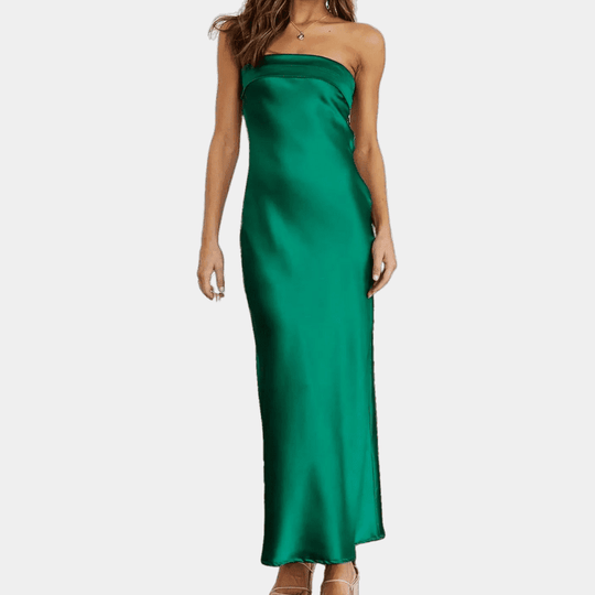 Naisten Flowy Maxi Mekko Elegantti Polyesteri 5