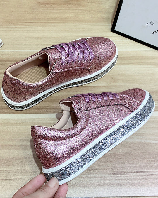 Naisten Glitter Platform Lenkkarit 5