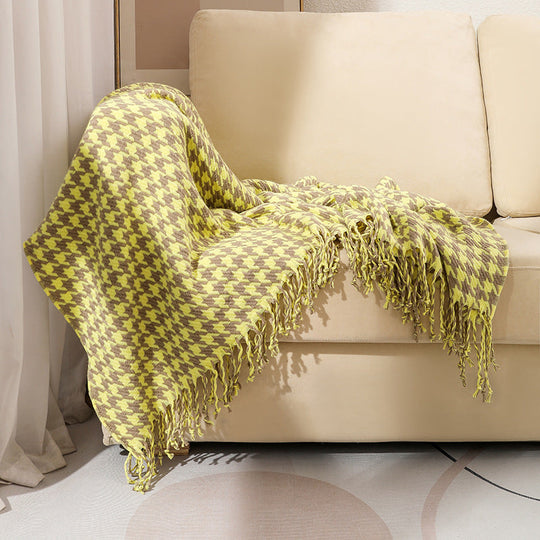 Naisten Heittopeitto Houndstooth-kuviolla 0