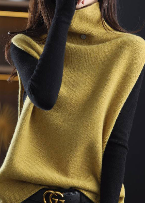 Naisten Hihaton Neuleliivi Turtle Neck 3