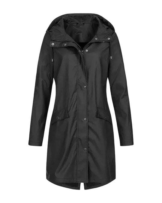 Naisten Hupullinen Sadetakki Moderni 0