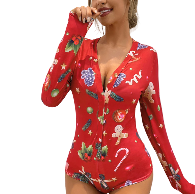 Naisten Joulumekko Tyylikkäällä Leikkauksella 0