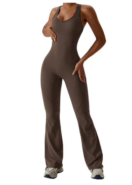 Naisten Jumpsuit V-halkio Muotoiltu Nylon 0