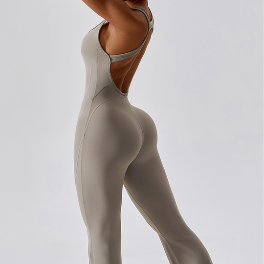 Naisten Jumpsuit V-halkio Muotoiltu Nylon 2