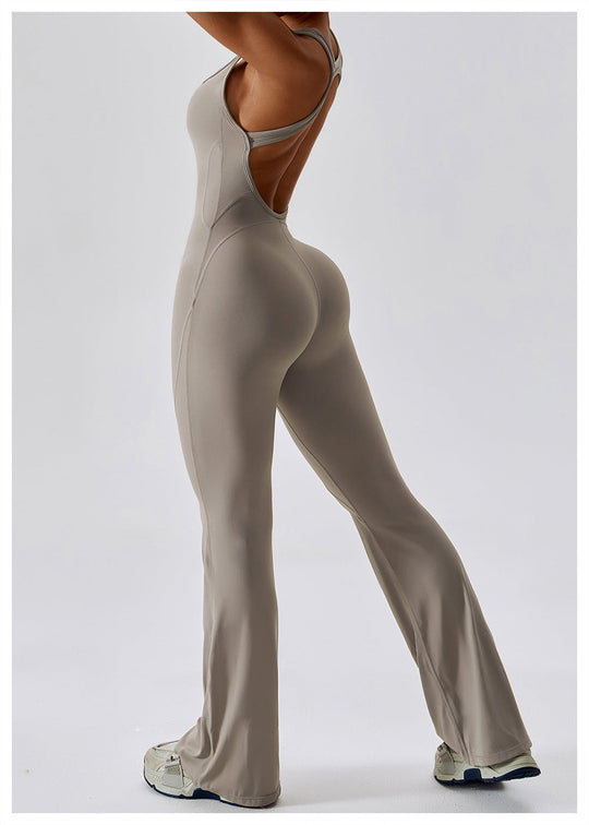 Naisten Jumpsuit V-halkio Muotoiltu Nylon 3