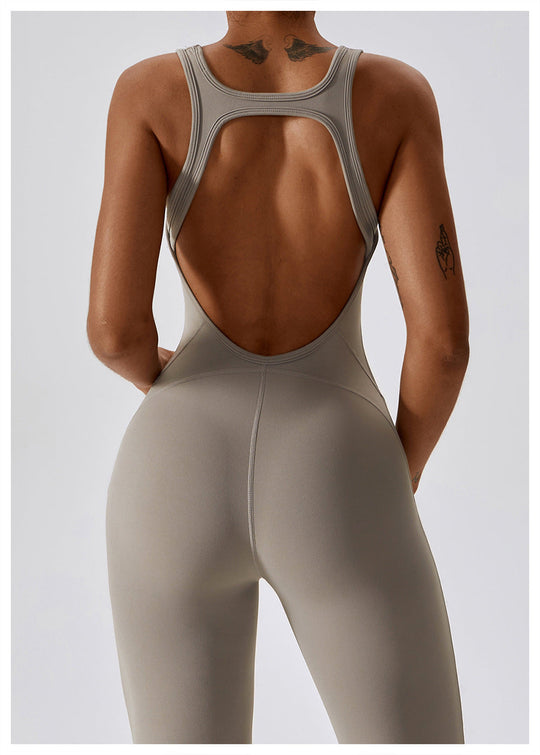 Naisten Jumpsuit V-halkio Muotoiltu Nylon 4