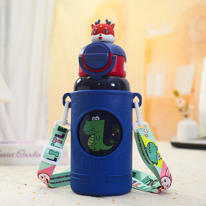 Naisten Juomapullo Söpöllä Sammakkosuunnittelulla Eristetty ja Vuototiivis 4