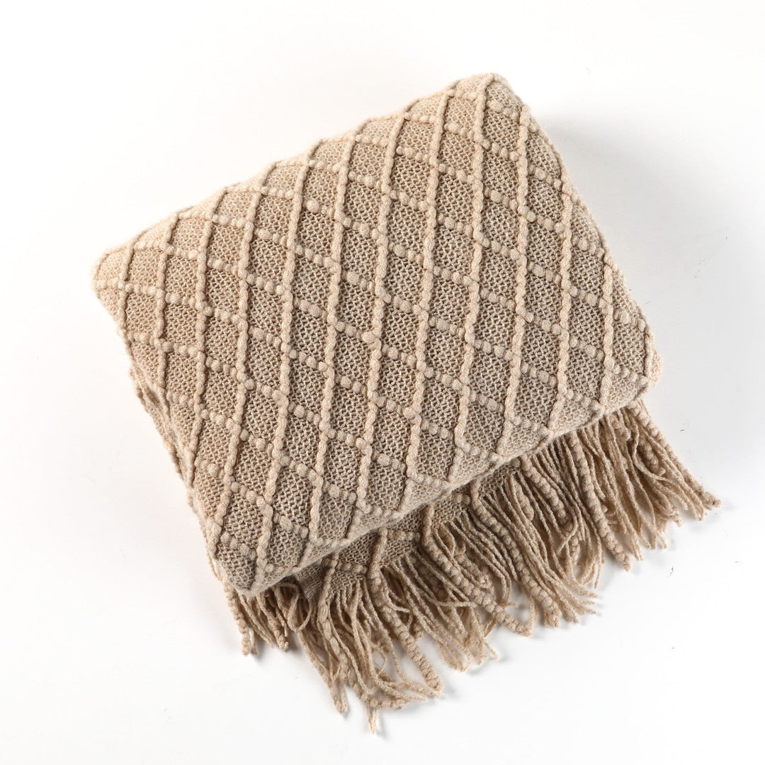 Naisten Kaapelineulottu Hapsuheittopeitto 8