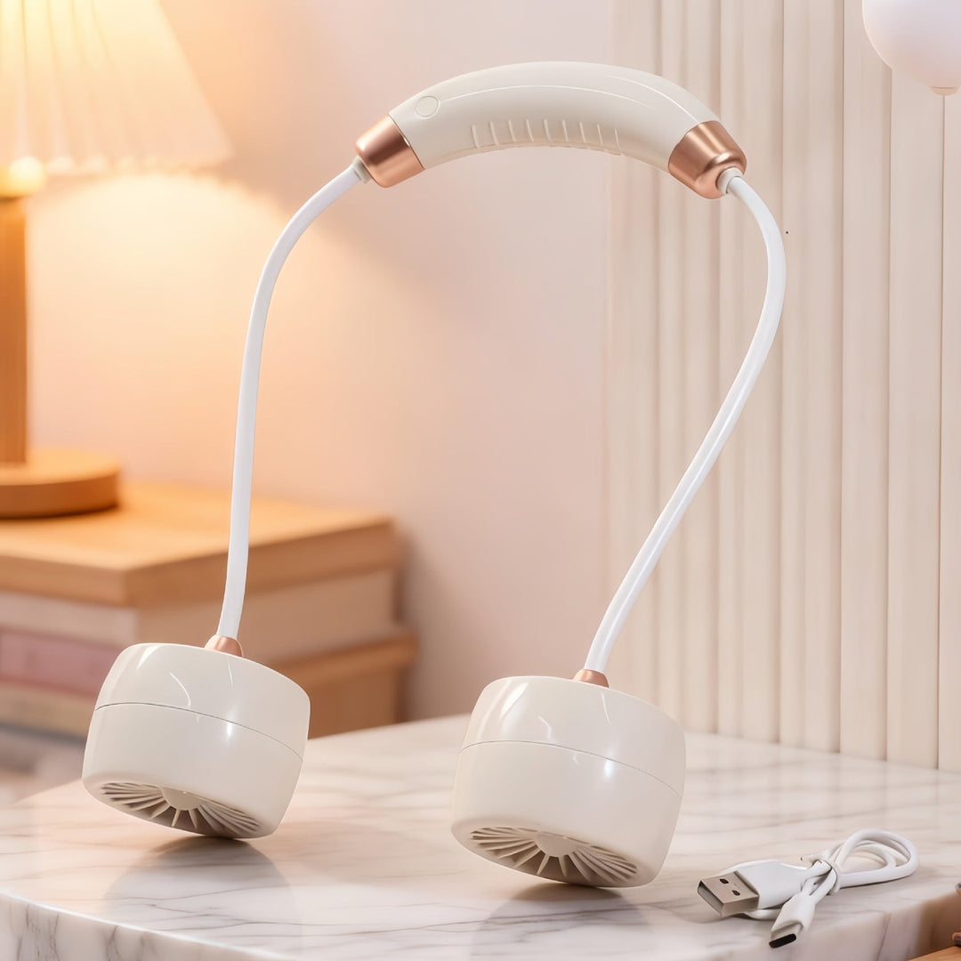 Naisten Kannettava Kaulatuuletin Moderni Muotoilu 5