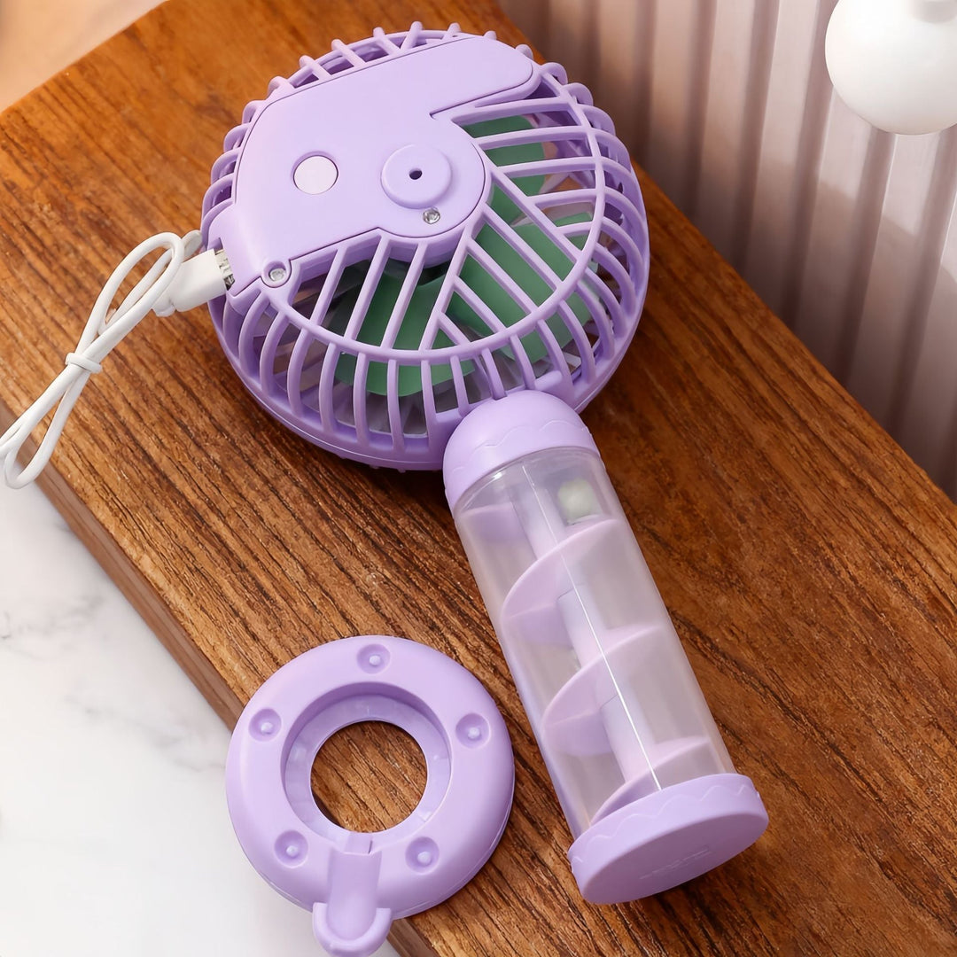 Naisten Kannettava Mini-USB-Tuuletin Spiraalimuotoisella Designilla 2