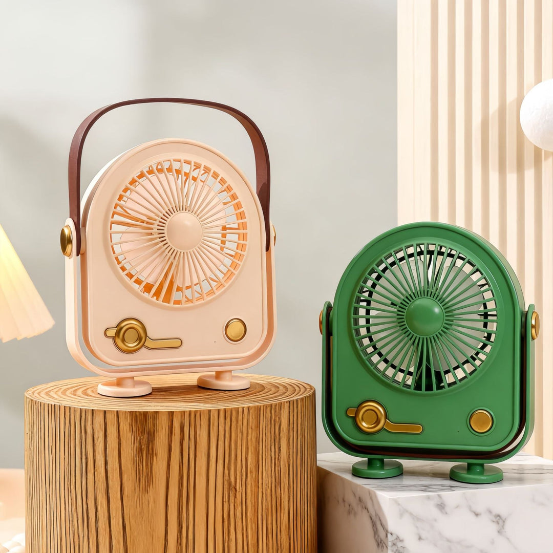 Naisten Kannettava Retro Tuuletin Tyylikäs 3