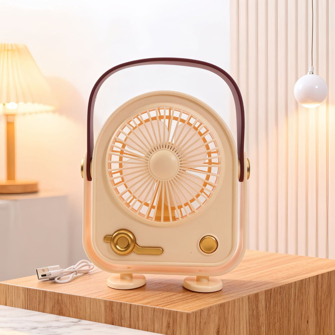 Naisten Kannettava Retro Tuuletin Tyylikäs 6