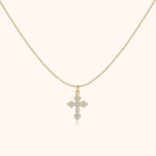 Naisten Kaulakoru Ristikkodesign Kimalteella 0