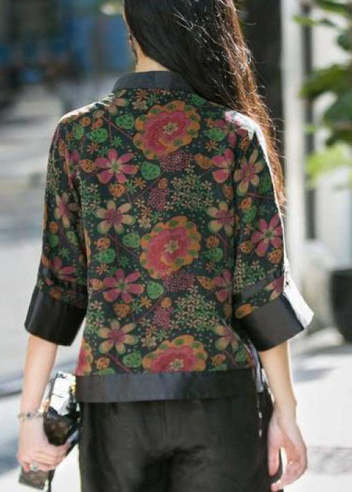 Naisten Kaulus Toppi Patchwork Tyylillä 4