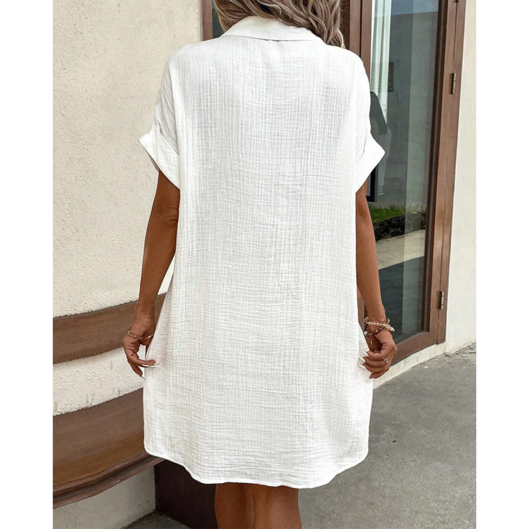 Naisten Kesämekko Moderni Hemdkleid Kevyt Materiaali 3