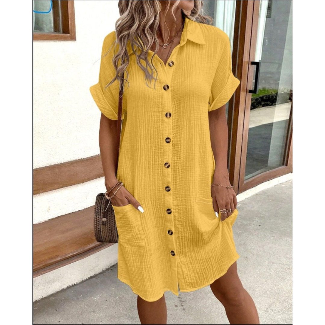 Naisten Kesämekko Moderni Hemdkleid Kevyt Materiaali 4