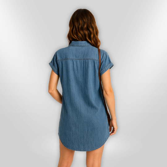 Naisten Kesämekko Napitettu Denim 2