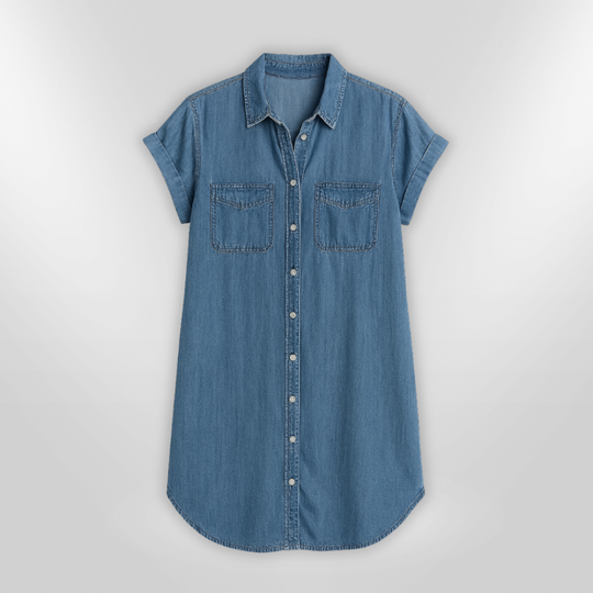 Naisten Kesämekko Napitettu Denim 3