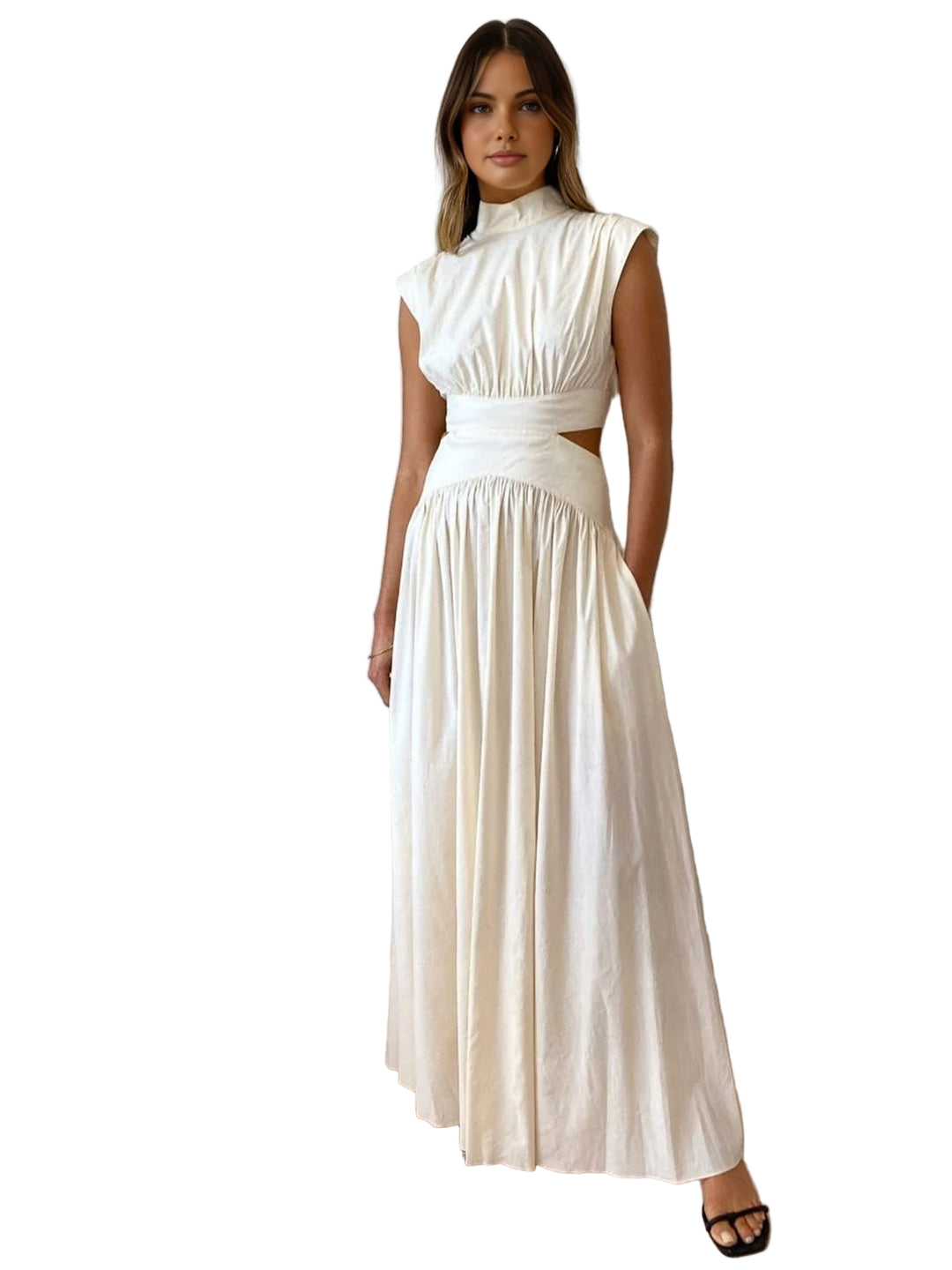 Naisten Kesämekko Pilkkakaulalla Virtaava Tyylikäs 0