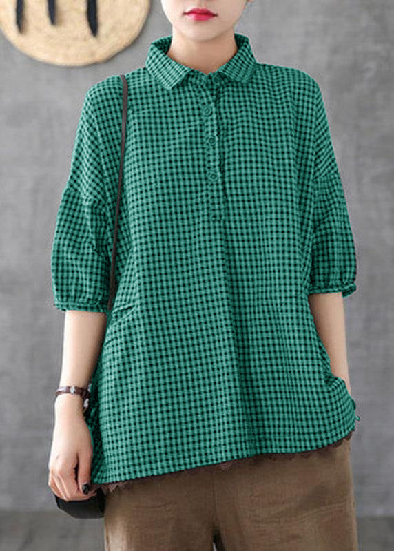 Naisten Kesäpatchwork Puolihihainen Paita Tummanharmaa 7