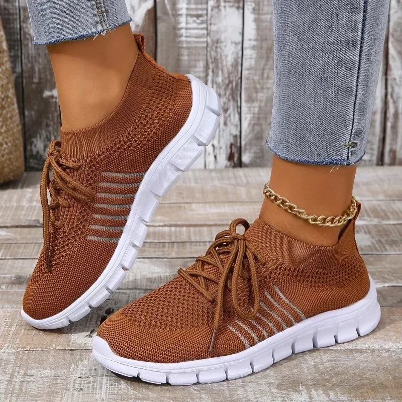 Naisten Kevyet Verkko Sneakerit Mukava Kävely 4