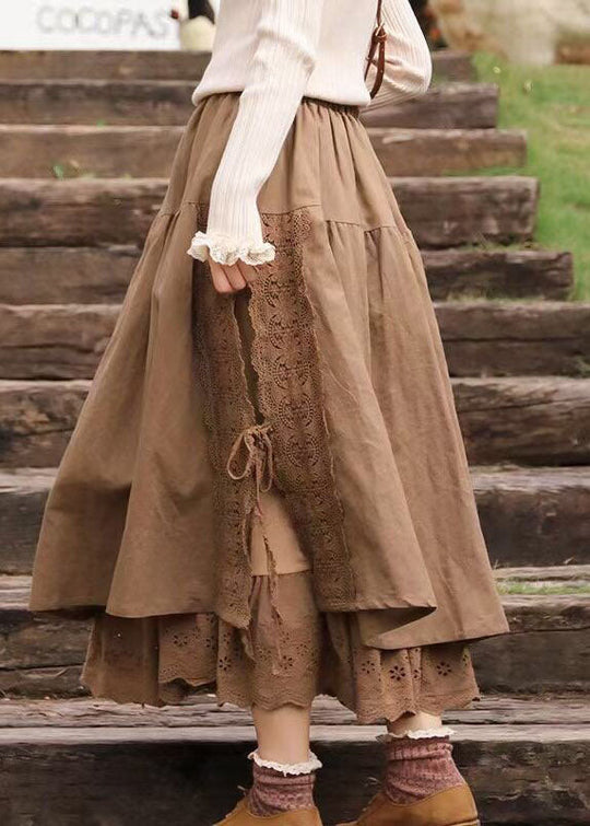 Naisten Khaki Hame Pitkällä Hihalla 1