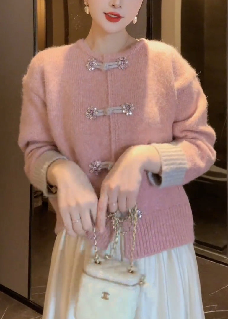 Naisten Kiinalainen Neuletakki O-kaula-aukolla 1