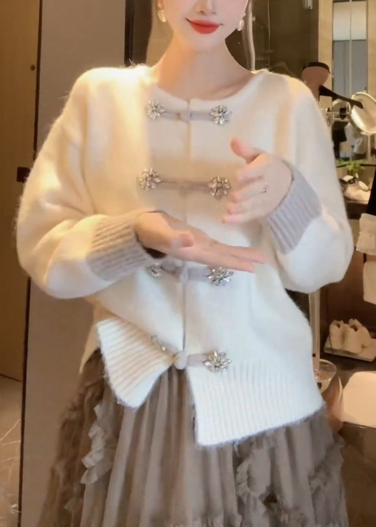 Naisten Kiinalainen Neuletakki O-kaula-aukolla 2