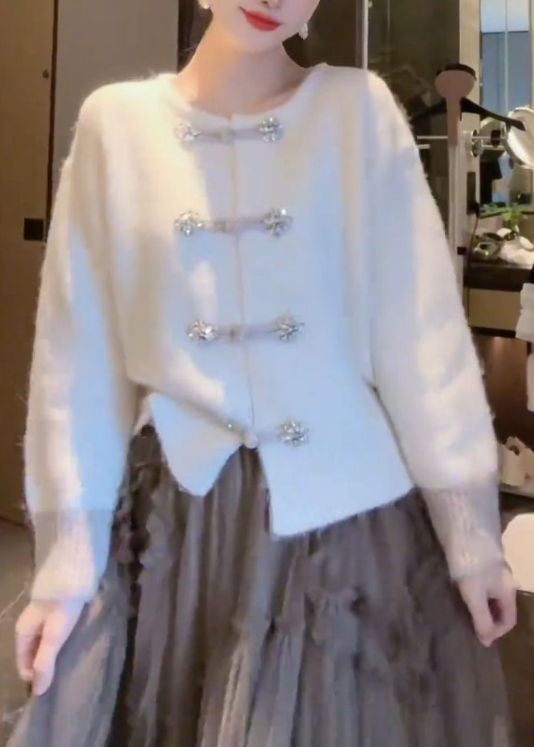 Naisten Kiinalainen Neuletakki O-kaula-aukolla 4