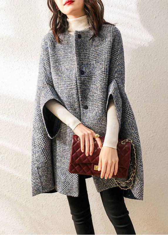 Naisten Kolmineljänneshihainen Parka Harmaalla Ruudullisella Kuosilla 1