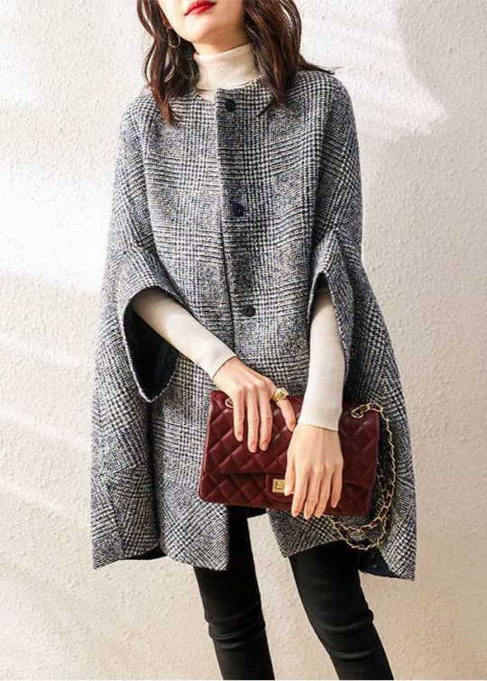 Naisten Kolmineljänneshihainen Parka Harmaalla Ruudullisella Kuosilla 1