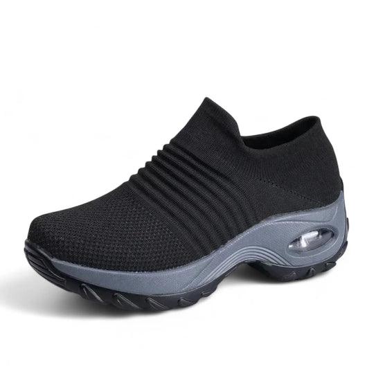 Naisten Korkeutta Nostavat Sneakerit Kestävä Kangas Kumipohja
