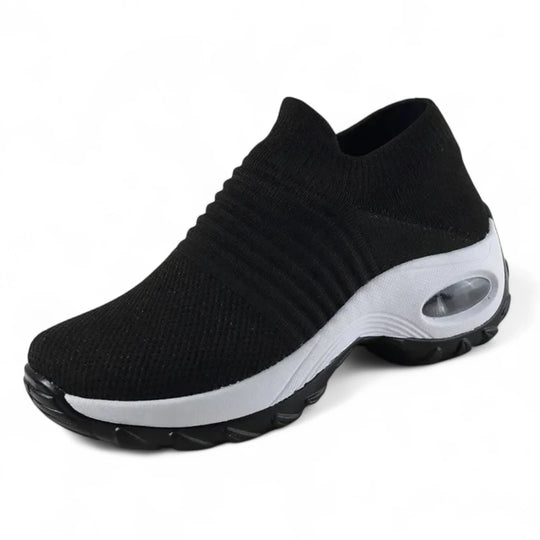 Naisten Korkeutta Nostavat Sneakerit Kestävä Kangas Kumipohja