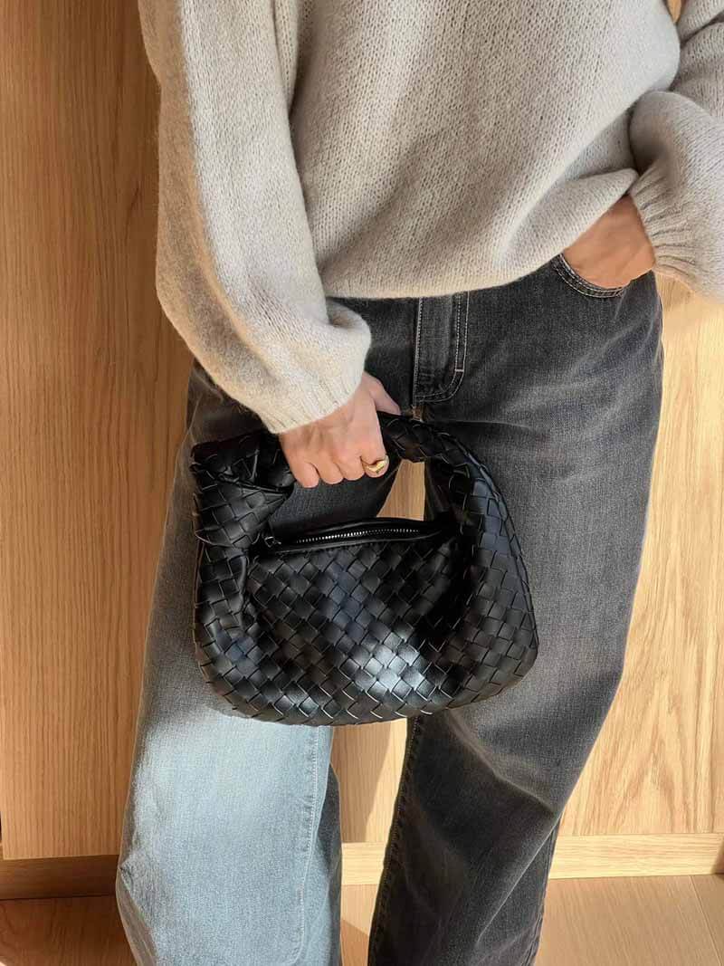 Naisten Kudottu Mini Käsilaukku 7
