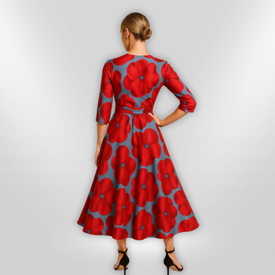 Naisten Kukallinen Mekko Elegantti Design 2