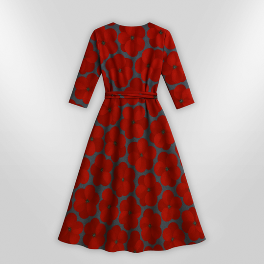 Naisten Kukallinen Mekko Elegantti Design 4