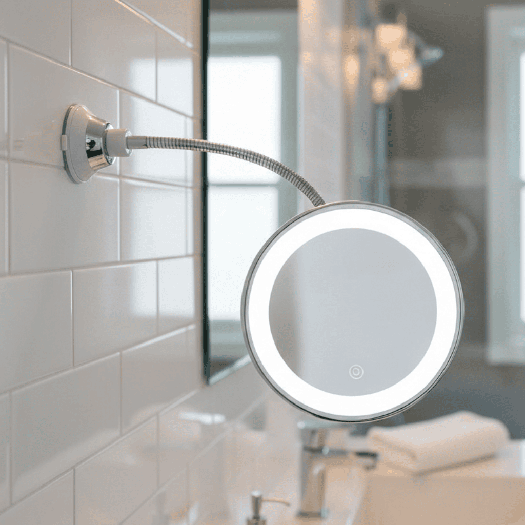 Naisten LED-kosmeettinen Peili 10x Suurennoksella 0