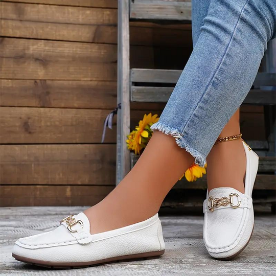 Naisten Loaferit Nahka Mukava Slip-On 1