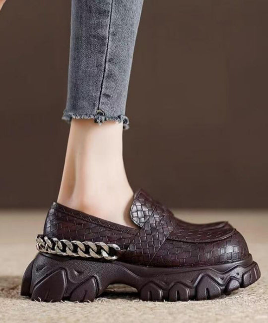 Naisten Loaferit Punaisella Keinonahalla 2