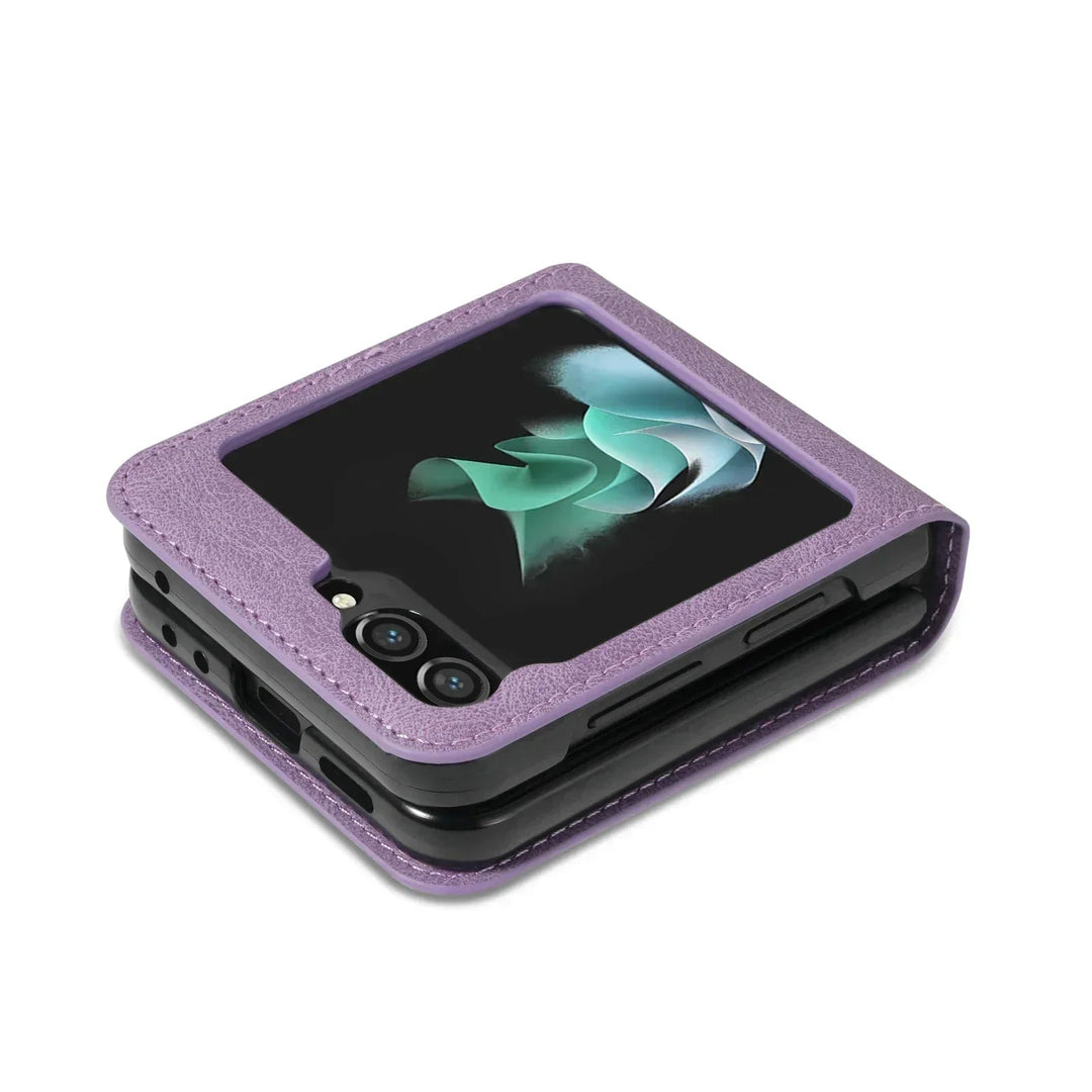 Naisten Lompakkokotelo Samsung Galaxy Z Flip -sarjalle Tyylikäs Suojus 3