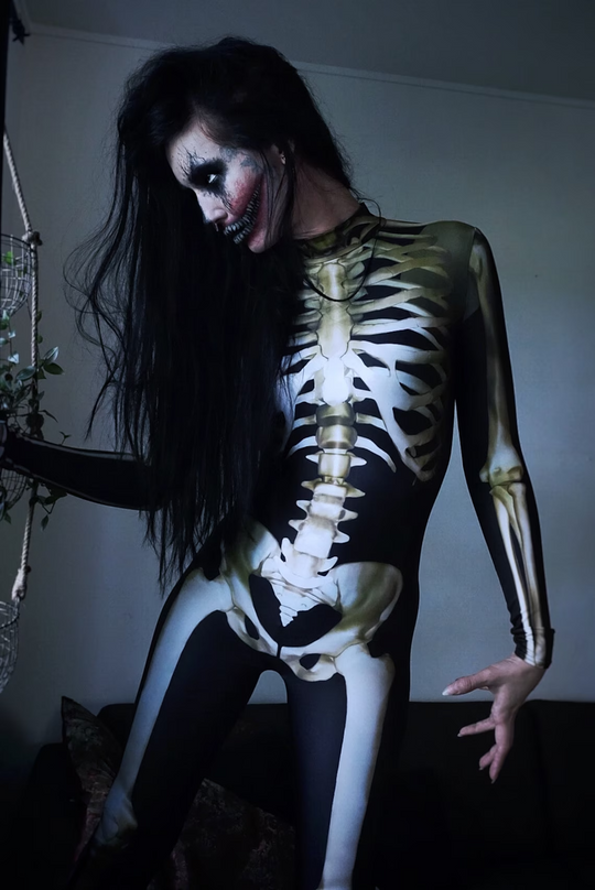 Naisten Luurankopuku Halloween-juhliin 7