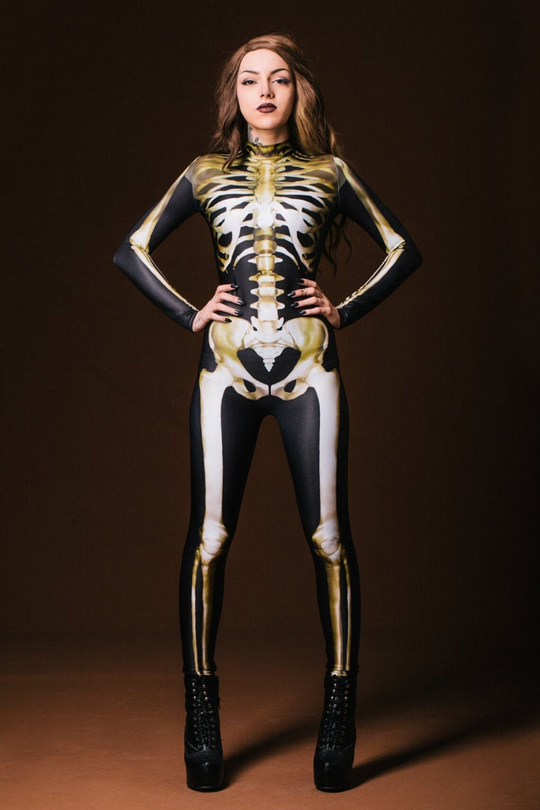 Naisten Luurankopuku Halloween-juhliin 8