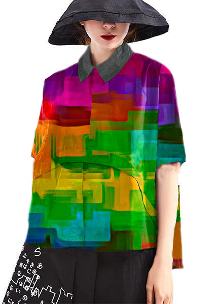 Naisten Lyhythihainen T-paita Mustilla Pilkuilla 5