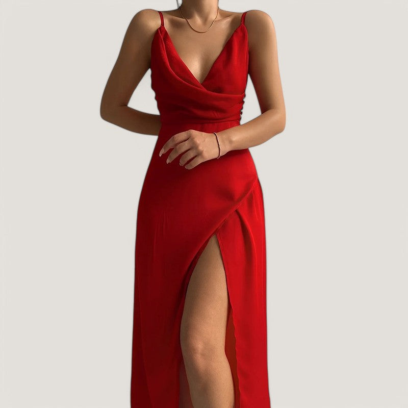 Naisten Maxi Mekko Ajaton Design 2