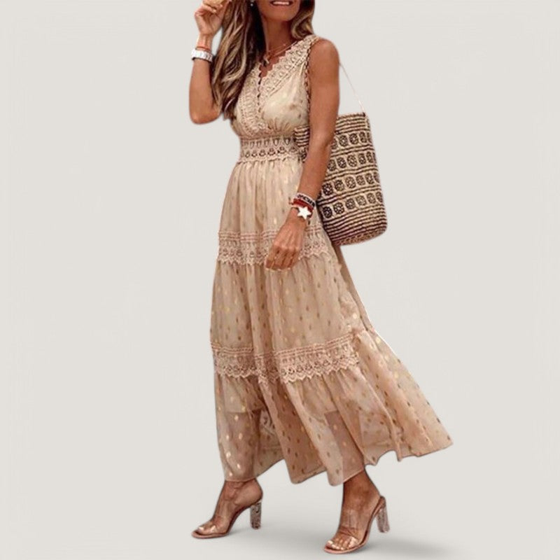 Naisten Maxi Mekko Boho Kesätyyli 1