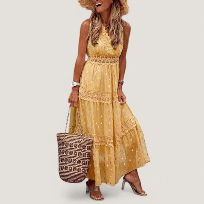Naisten Maxi Mekko Boho Kesätyyli 3